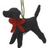Black Lab Dog Hand Knit Christmas Ornament - ARCADIA HOME